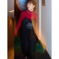 Tilda Invitation Slip One-piece Dress [Black]