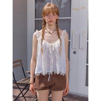 Romantic Bohemian Bustier Blouse [Ivory]