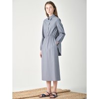 Banding Shirt Dress [Grey]