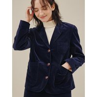 Velvet Jacket Blazer [Navy] SNV