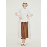 Wrap Sleeveless Linen Dress [Beige] SBE