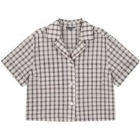 Pocket Collar Crop Blouse ARWB