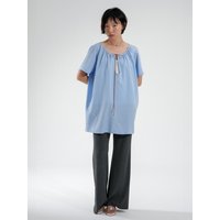 OSU Shirred Volume Mini Dress [Blue]