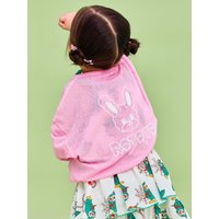 Tropical V-neck Cardigan [pink]