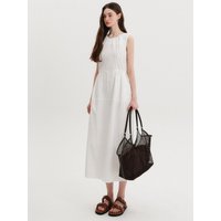 Ella Nylon Volume Dress [White]