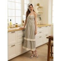 DD Double lace hem dress [BLUE]