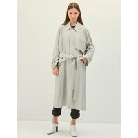 Silver Grey_Silk Linen Oversize Mac Coat-IJ