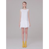 Ribbon Detail Dress White