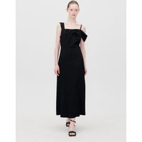 One-Shoulder Asymmetric Midi Dress