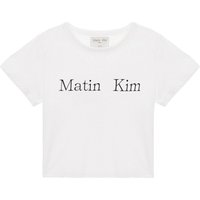 Matin Logo Crop Top _White