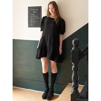 Coco Lovely Shirring Mini Dress Black