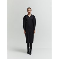 Graceful Sleeve Midi Dress Black