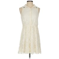 Pink Rose Casual Dress: Ivory Dresses - Used - Size