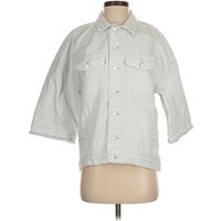 &Denim by H&M Denim Jacket: Gray Jackets & Outerwear - Size