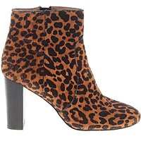 Banana Republic Ankle Boots: Brown Animal Print Pattern Shoes
