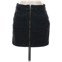 Roxy Denim Skirt: Black Bottoms - Size