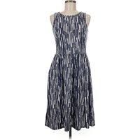 Boden Casual Dress - A-Line: Blue Stripes Pattern Dresses - Used - Size