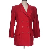 Oleg Cassini Blazer Jacket: Red Jackets & Outerwear - Size