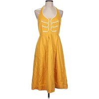 Floreat Casual Dress - A-Line: Yellow Dresses - Used - Size