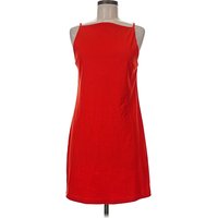 A New Day Casual Dress - Shift: Red Solid Pattern Dresses - Used