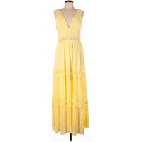 Venus Casual Dress: Yellow Dresses - Used - Size