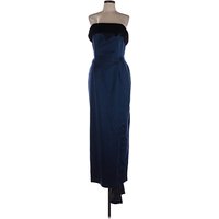 ABS Evening by Allen Schwartz Cocktail Dress: Blue Dresses - Used - Size