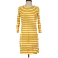 Old Navy Casual Dress: Yellow Stripes Pattern Dresses - Used - Size X