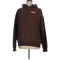Easy Pullover Hoodie: Brown Tops - Size X