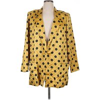Gemini II Blazer Jacket: Gold Polka Dots Pattern Jackets & Outerwear - Size