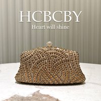 Women's Shiny Luxury Rhinestone Evening Bag Can Be Matched With Dresses And Evening Bags, Fashionable And Elegant Clutch Bags