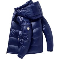 Premium Waterproof Down Jacket - % White Duck Feather Winter Coat With Logo Customization RedBlackBlue, -XX