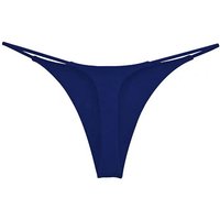 New T Shaped Sexy Underwear Double Layer Thin Strap Sexy Thong Fitness Low Waist Seamless Bikini Women G