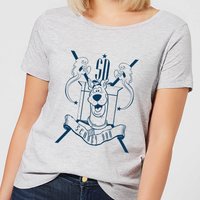 Scooby Doo Coat Of Arms Women's Shirt - Grey