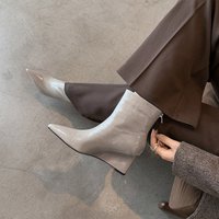 CHIKO Cochran Pointy Toe Wedge Ankle Boots