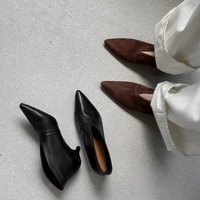 CHIKO Courtney Pointy Toe Kitten Heels Ankle Boots