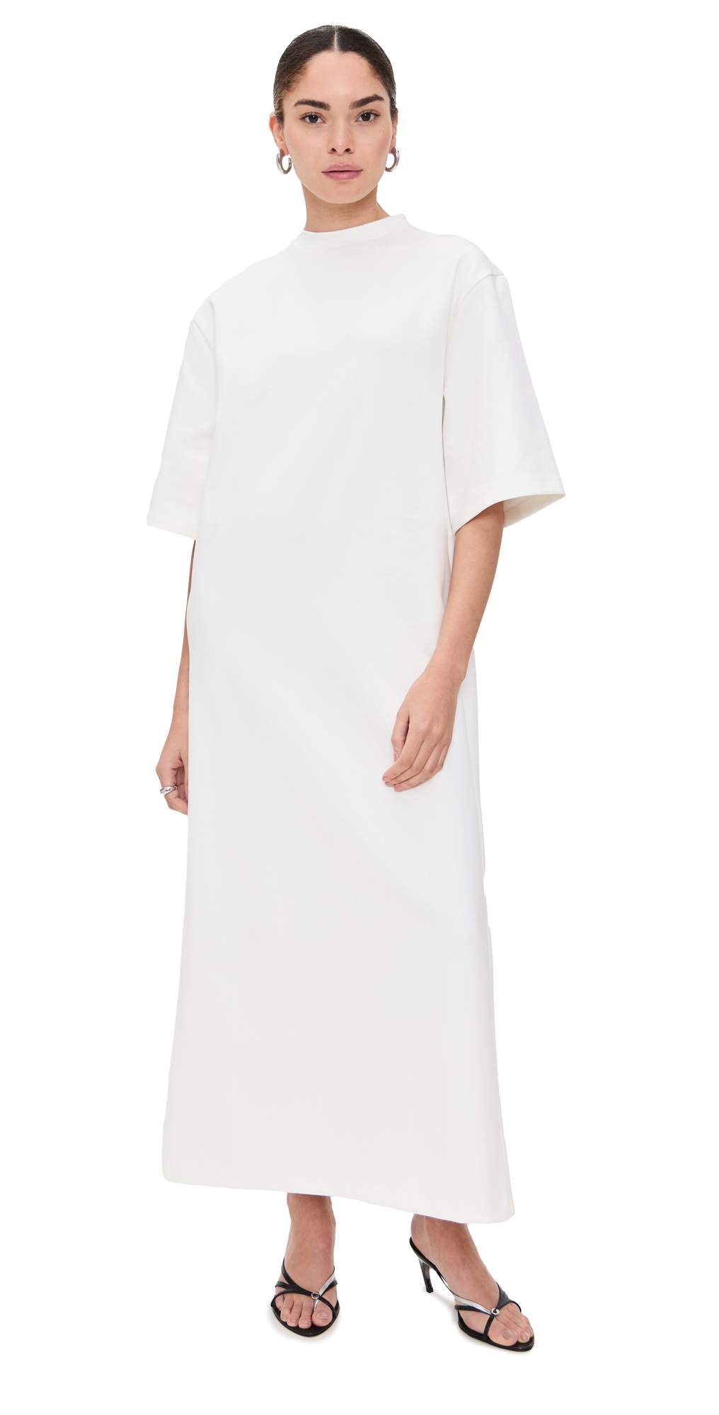 WARDROBE. NYC Shirt Dress Off White