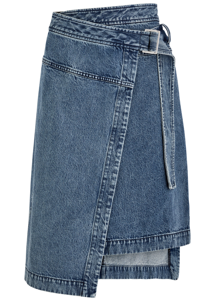 3.1 Phillip Lim Denim Wrap Midi Skirt - 6 (UK10 / S)