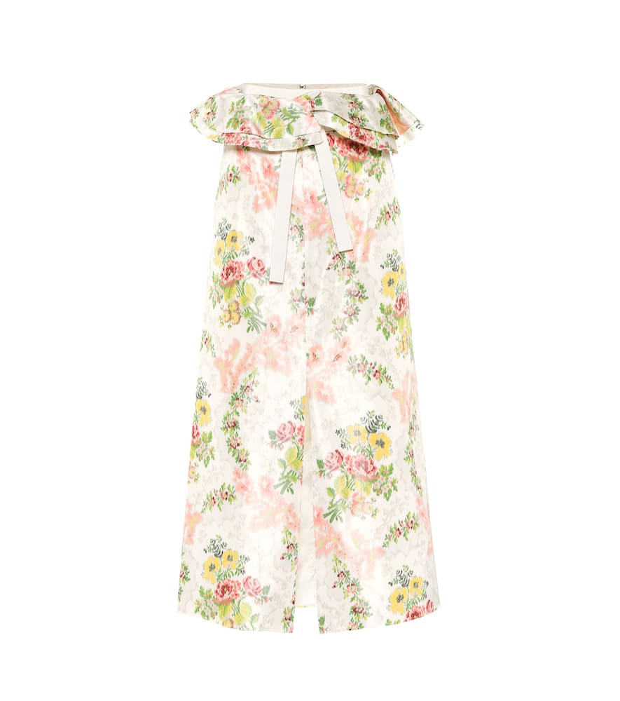 Brock Collection Peplum floral silk-blend skirt