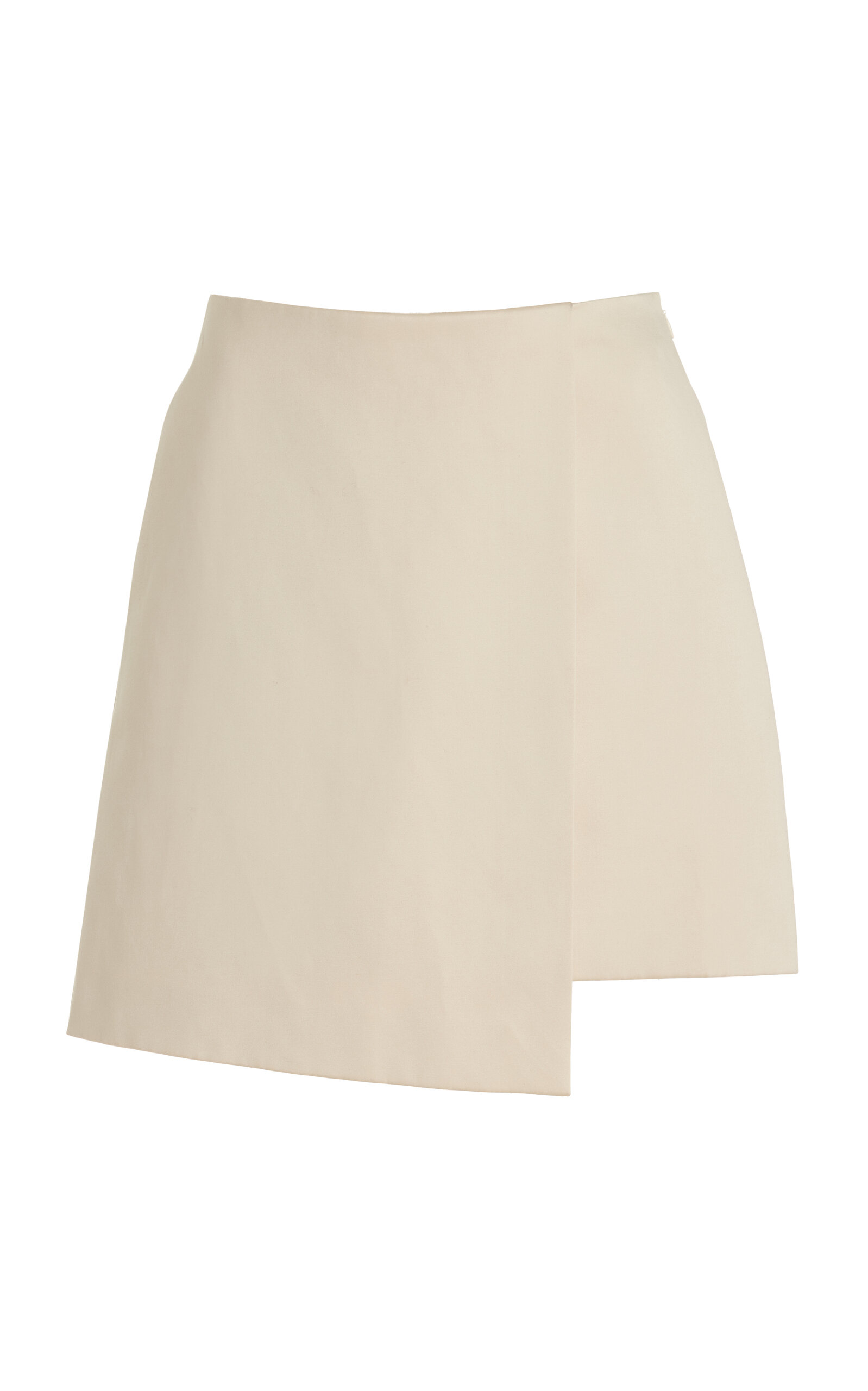 By Malene Birger - Raye Cotton-Blend Mini Wrap Skirt - Ivory - FR 38 - Moda Operandi