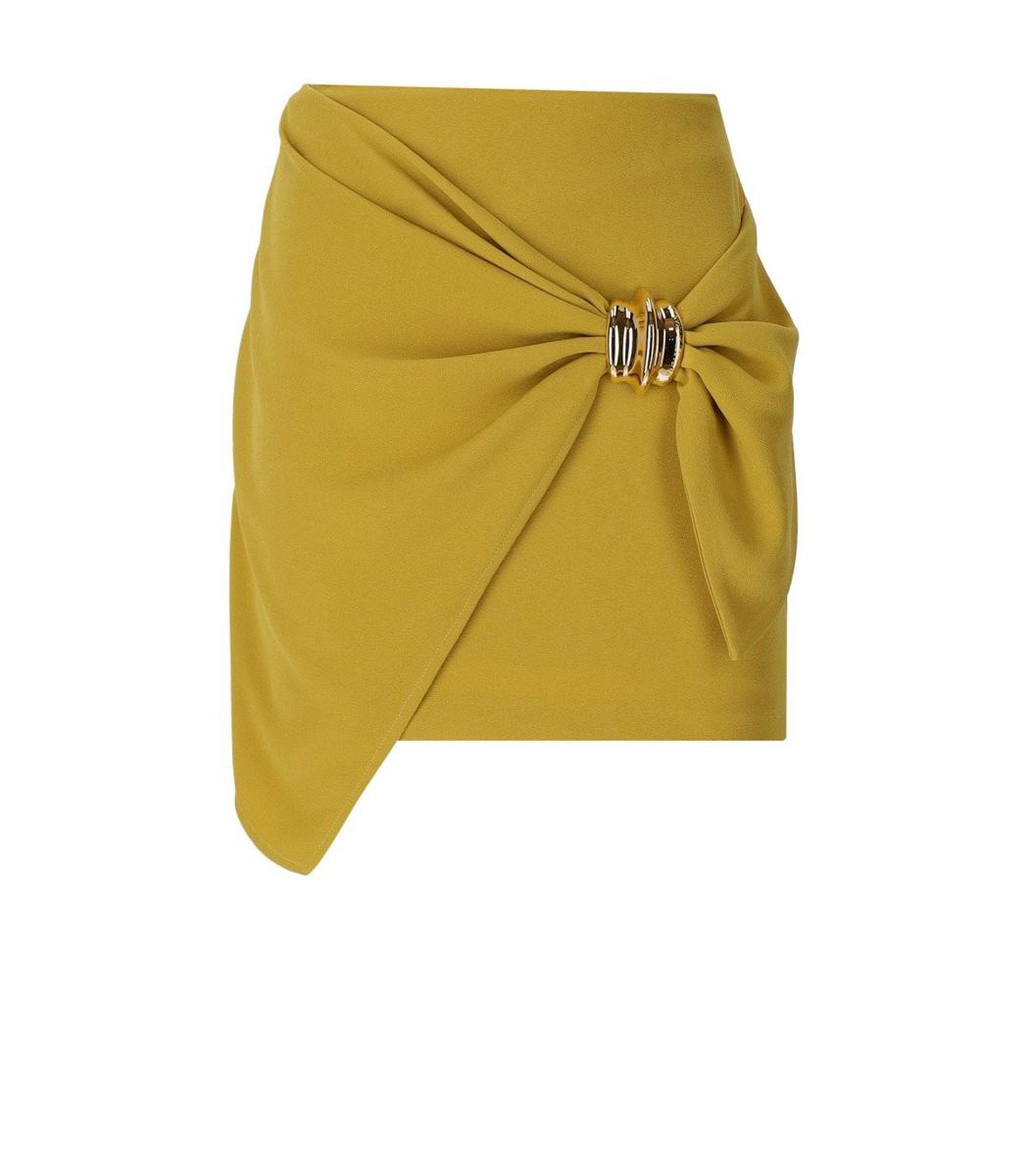 Elisabetta Franchi Curry Wrap Skirt