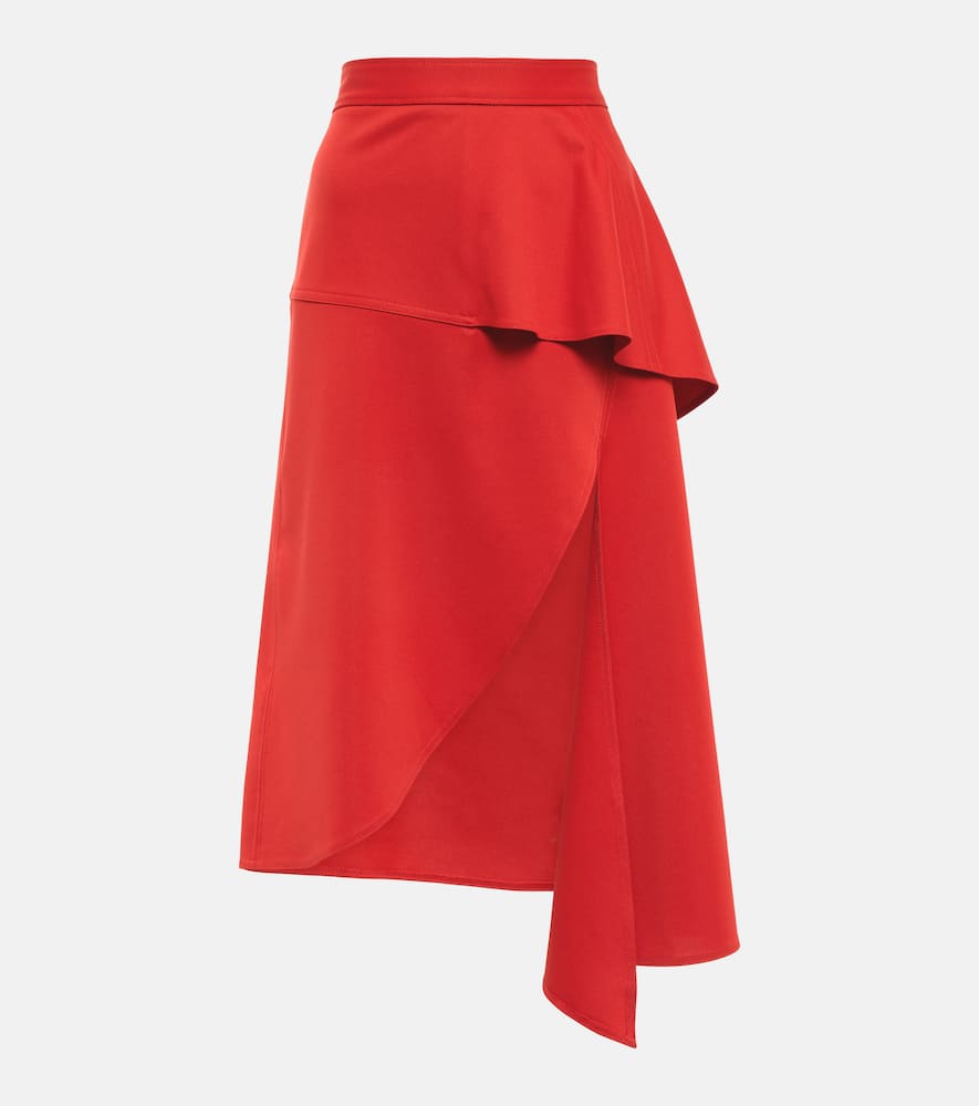 JW Anderson Asymmetric peplum midi skirt