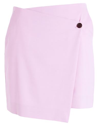 Karl Lagerfeld Hun Kim's Edit Wrap Skirt Woman Mini skirt Lilac Size 2 Polyester, Wool, Elastane