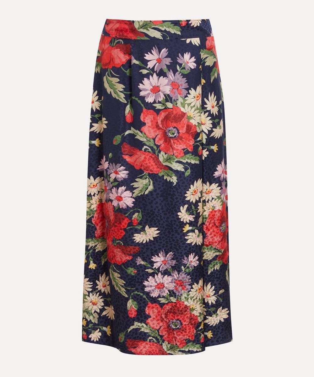 Liberty Women's Abelia Bouquet Taunton Jacquard Canape Soft Wrap Skirt XXL