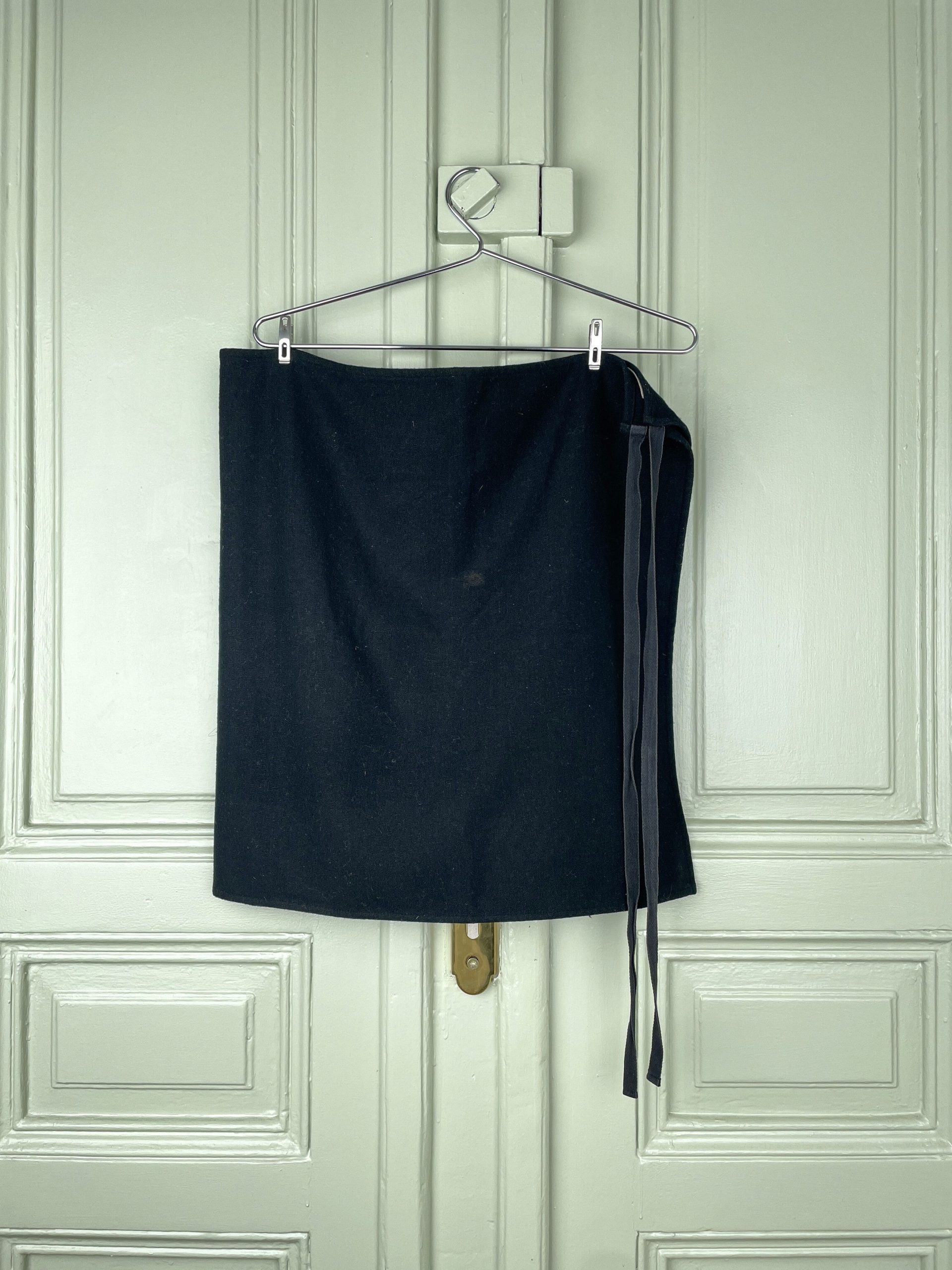 Maison Margiela Aw00 Wrap Apron Skirt in Black, Women's (Size 30)