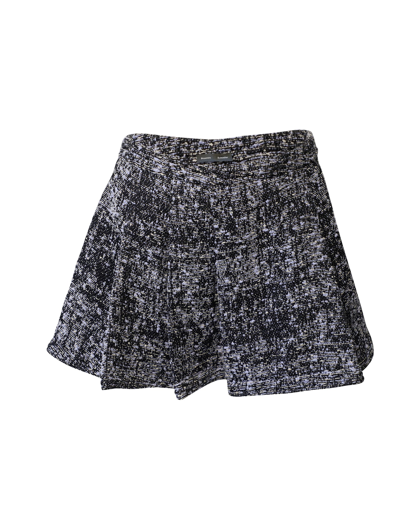 Proenza Schouler Tweed Skater Mini Skirt in Multicolor Cotton