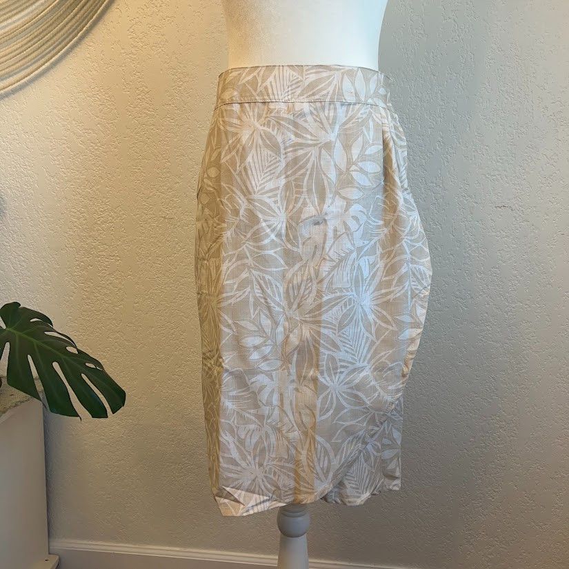 Ripskirt Hawaii Knee Length Wrap Skirt S Beige, Women's (Size 28)