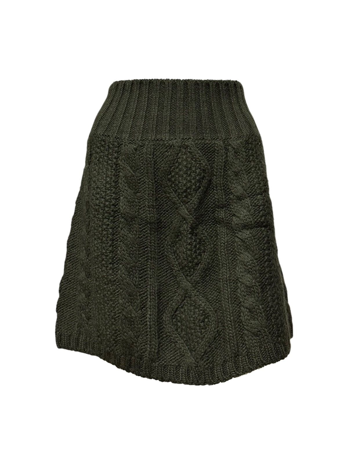 Undercover Fall Winter 1998 "exchange" Knit Wrap Skirt in Green, Women's (Size 28)