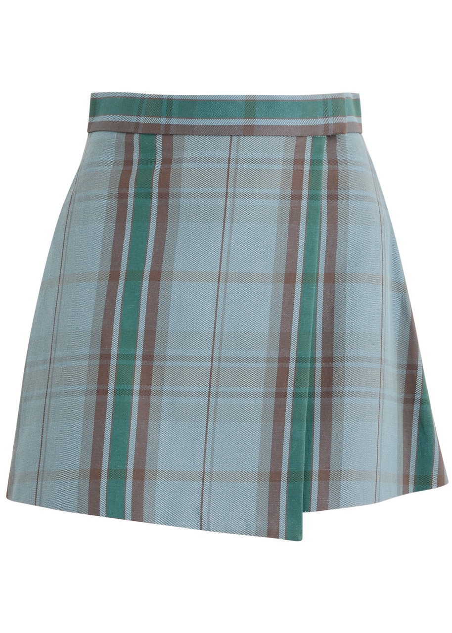 Vivienne Westwood Tartan-print Cotton-blend Mini Wrap Skirt - Multicoloured - 40 (UK8 / S)