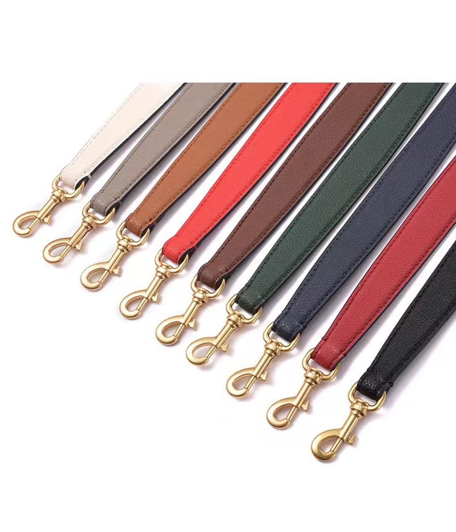 0.9"(2.4cm Wide Genuine Leather Wrapping Purse Strap, Shoulder Handbag Chain, Caviar Top-Handle Replacement, Black White Bag Strap