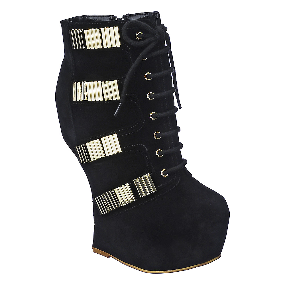 #102 Wedge Boot Black